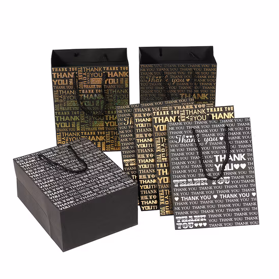 Low Price Garment Jewelry Cosmetic Gift Shopping Paper Bags with Handles Hand-Held Kraft Cardboard Paper Tote Packing Bag for Takeaway Food Packaging Business