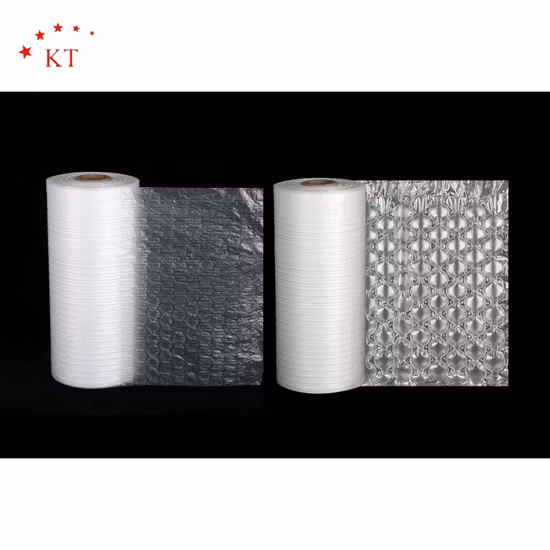 Rollo de embalaje de columna de aire de película de rollo de embalaje de rollo de cojín de burbuja de columna de aire