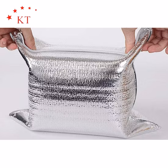 Bolsa enfriadora de aislamiento térmico de papel de aluminio, revestimiento de caja térmica para almacenamiento de alimentos con aislamiento para envío de alimentos