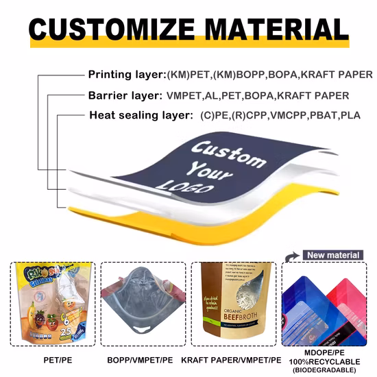 Bolsas de café de lujo con escudete lateral de sello cuádruple, material laminado impreso estático de huecograbado personalizado, venta de moda, con una